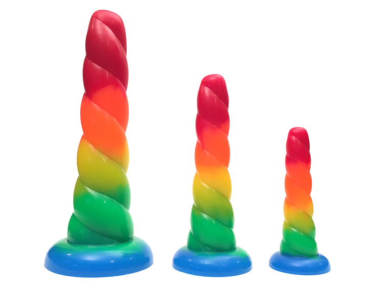 Rainbow Sex Toys - Unicorn Rainbow Horn Dildos