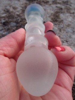 Frosted Glass Dildo