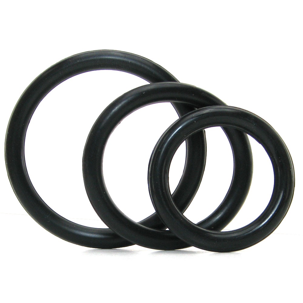 3 Piece Cock Ring Set Silicone