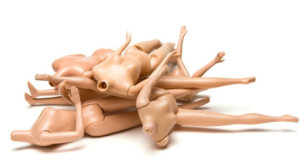 See, nothing but a pile of headless Barbies. Boring. How Sex Toys Are Made