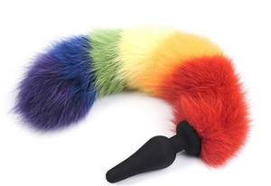 Rainbow Sex Toys: Rainbow Tail Plug